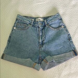 Mango Blue Denim Women's Shorts
